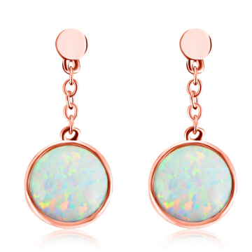 silver 925 earring opal stud earrings for woman